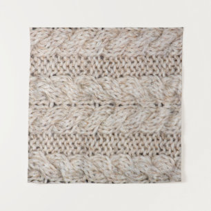 Witte breiwoltextuur achtergrond. wandkleed