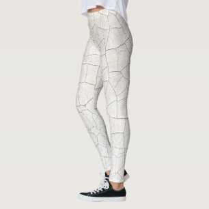 witte breuk leggings