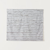 Witte Brick-achtergrond Wandkleed (Voorkant (horizontaal))