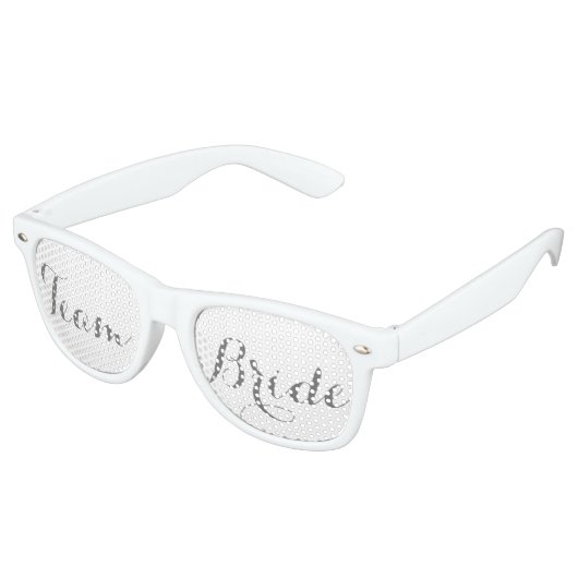 Witte bride retro zonnebril (Gekanteld)