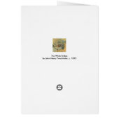 Witte brug door Tarreman, impressionisme (Achterkant)