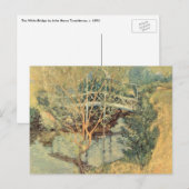 Witte brug door Tarreman, impressionisme Briefkaart (Voorkant / Achterkant)