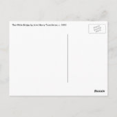 Witte brug door Tarreman, impressionisme Briefkaart (Achterkant)