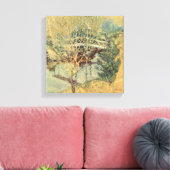 Witte brug door Tarreman,  impressionisme Canvas Afdruk (Insitu (Woonkamer))