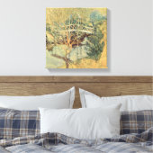 Witte brug door Tarreman,  impressionisme Canvas Afdruk (Insitu (Slaapkamer))