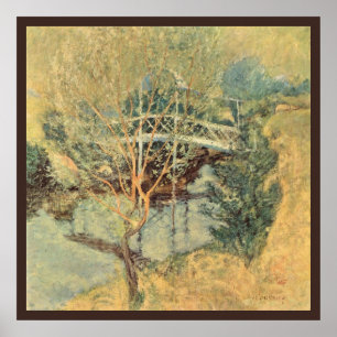 Witte Brug door Twachtman, Vintage Impressionisme Poster