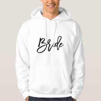 Witte bruid voor vrijgezellenfeest hoodie