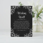 Witte  bruiloft die goed wenst informatiekaartje (Staand voorkant)
