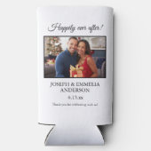 Witte bruiloft gunst foto nog lang en gelukkig (Achterkant)