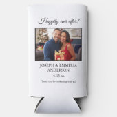 Witte bruiloft gunst foto nog lang en gelukkig (Voorkant)