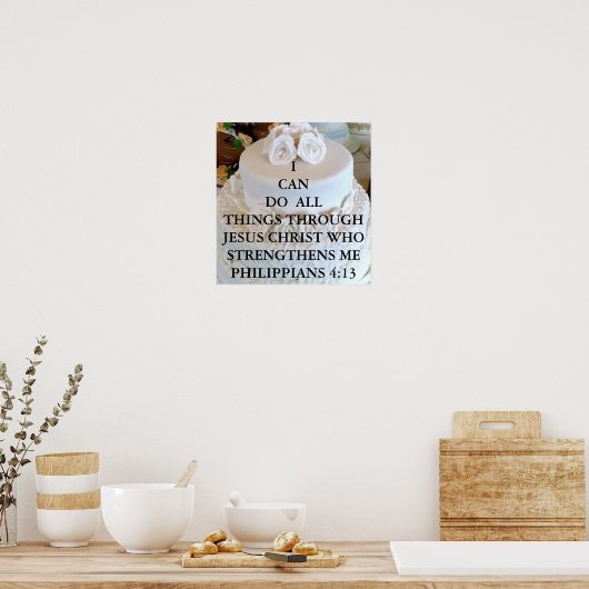 Witte bruiloft poster (Keuken)