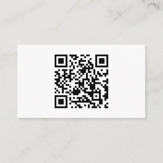 Witte Bruiloft Website Behuizing Kaart (Achterkant)