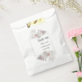 Witte bruinbruiloft bedankzakje (Gezegeld)