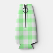 Witte buffalo Plaid Flesjeskoeler (Achterkant)