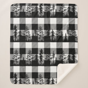 Witte buffalo Pset Woodland Boslijn Sherpa Deken