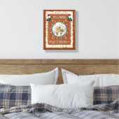 Witte Buffel - Gebed & Overvloed Canvas Print (Insitu (Slaapkamer))