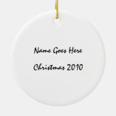 Witte buffel keramisch ornament (Achterkant)