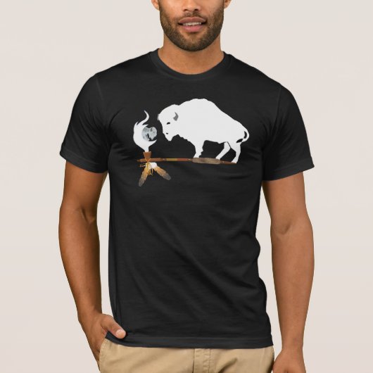 Witte buffel t-shirt (Voorkant)