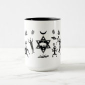 Witte buffeltribale iraten mok (Midden)