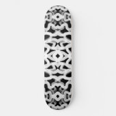 Witte buisleidingen op zwart skateboard (Voorkant)