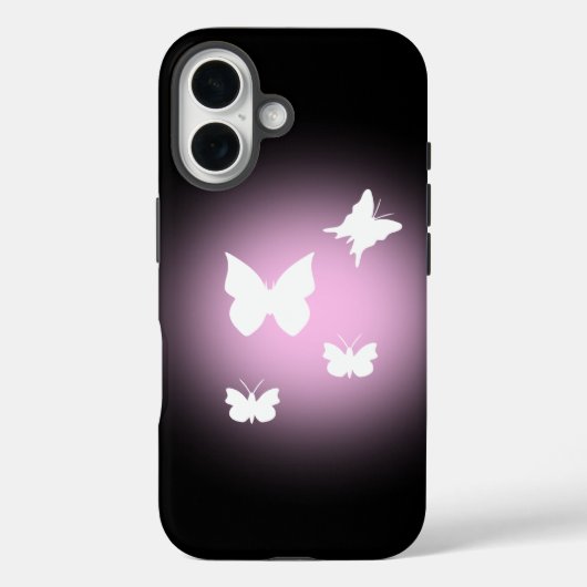 Witte Butterflies Case-Mate iPhone Case (Achterkant)