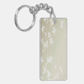 Witte Butterflies Sleutelhanger (Voorkant Links)