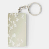 Witte Butterflies Sleutelhanger (achterkant)