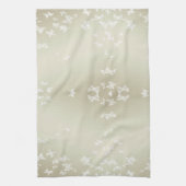 Witte Butterflies Theedoek (Verticaal)