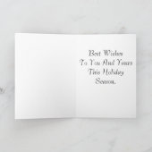 Witte Cadeaus Feestdagen Kaart (Binnen)