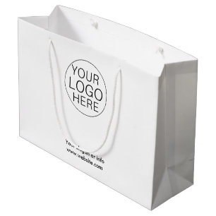 Witte cadeautas met aangepast logo voor bedrijven