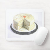 Witte Cake Muismat (Met muis)