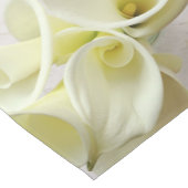 Witte calla lilies van boven Lijst Runner Korte Tafelloper (Hoek)