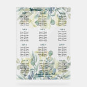 Witte Calla Lily en Eucalyptus Acryl Bord (Voorkant)