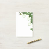 Witte Calla Lily Flowers Post-it Notes (Op bureau)