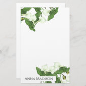  witte Calla Lily Flowers Stationery Briefpapier (Voorkant / Achterkant)