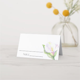 Witte calla - Trouwplaatskaarten