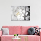 Witte Camelia Canvas Afdruk (Insitu (Woonkamer))