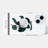 Witte Camillia Waterverf op maat Case-Mate iPhone Case (Achterkant (horizontaal))