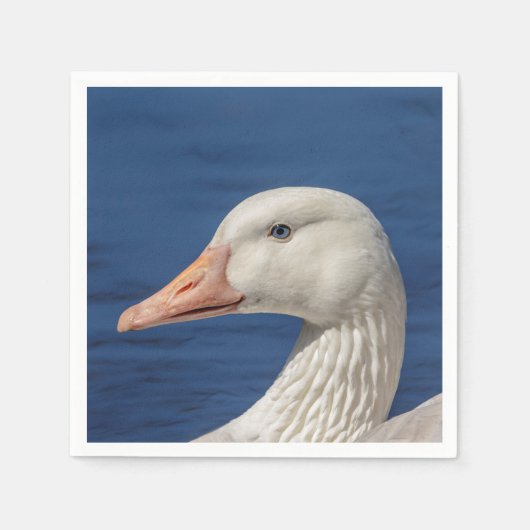 Witte Canadese gans Servet (Voorkant)