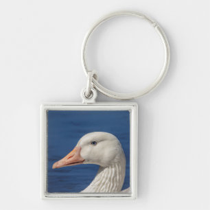 Witte Canadese gans Sleutelhanger