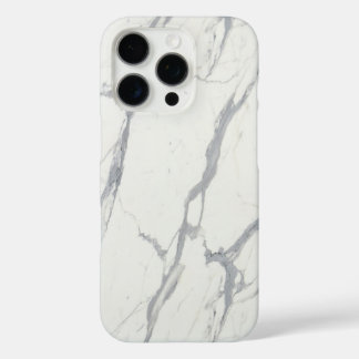 Witte Carrara Marmeren iPhone Case – Elegant Minim