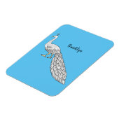 Witte cartoon magneet (Linkerzijde)