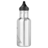 Witte cartoon waterfles  (Rechts)