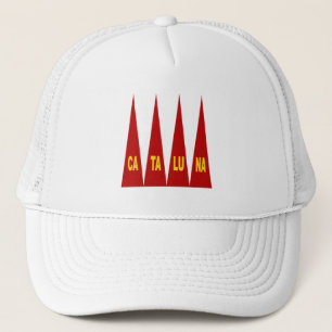 Witte casquette Design CATALUNA Trucker Pet