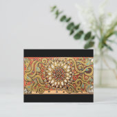 Witte cedar Box Boho Land Flower Briefkaart (Staand voorkant)