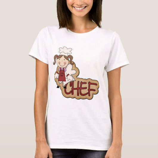 Witte Chef T-shirts en cadeautjes (Voorkant)