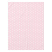 Witte Cherry Blossom op roze Tafelkleed (Voorkant)