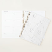Witte Cherrys op witte achtergrond - gewoon wit Planner (Display)