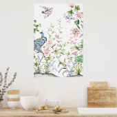 Witte Chinoiserie Art Prints | 24 x 36 inch (Keuken)