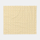 Witte chocolaatstaaftextuur fleece deken (Voorkant (Horizontaal))